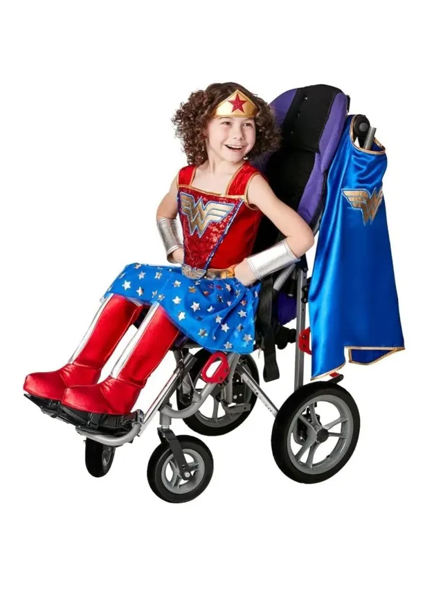 Smiffys Wonder Woman costume bambina adattivo con accessori