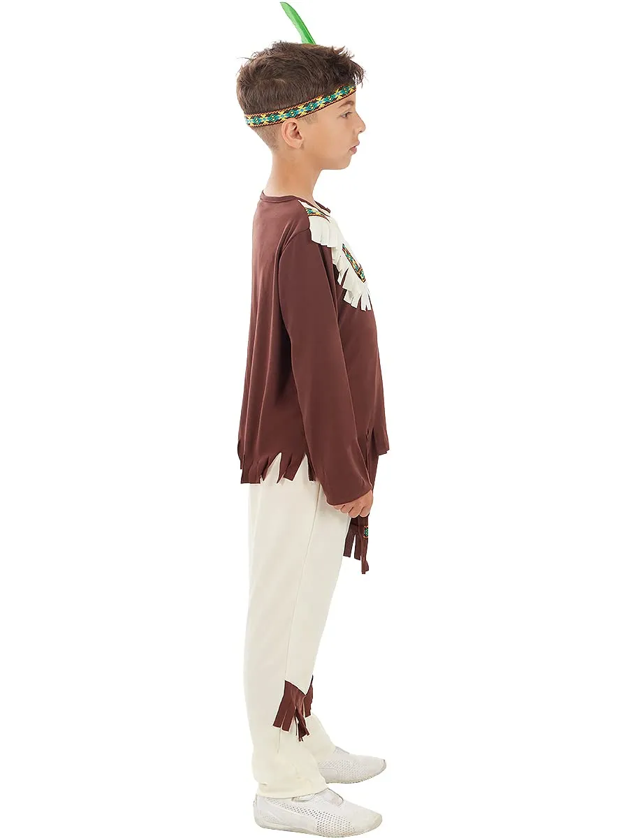 Funidelia Nativo costume bambino 3-4 anni marrone