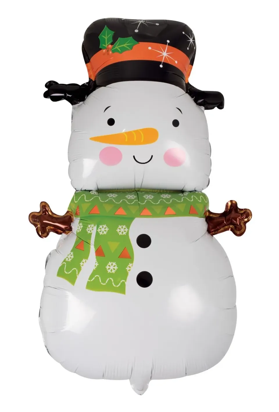 P'tit Clown palloncino Natale foil pupazzo di neve aria elio