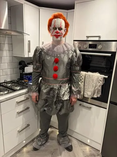 Smiffys IT Chapter 2 costume Pennywise uomo grigio