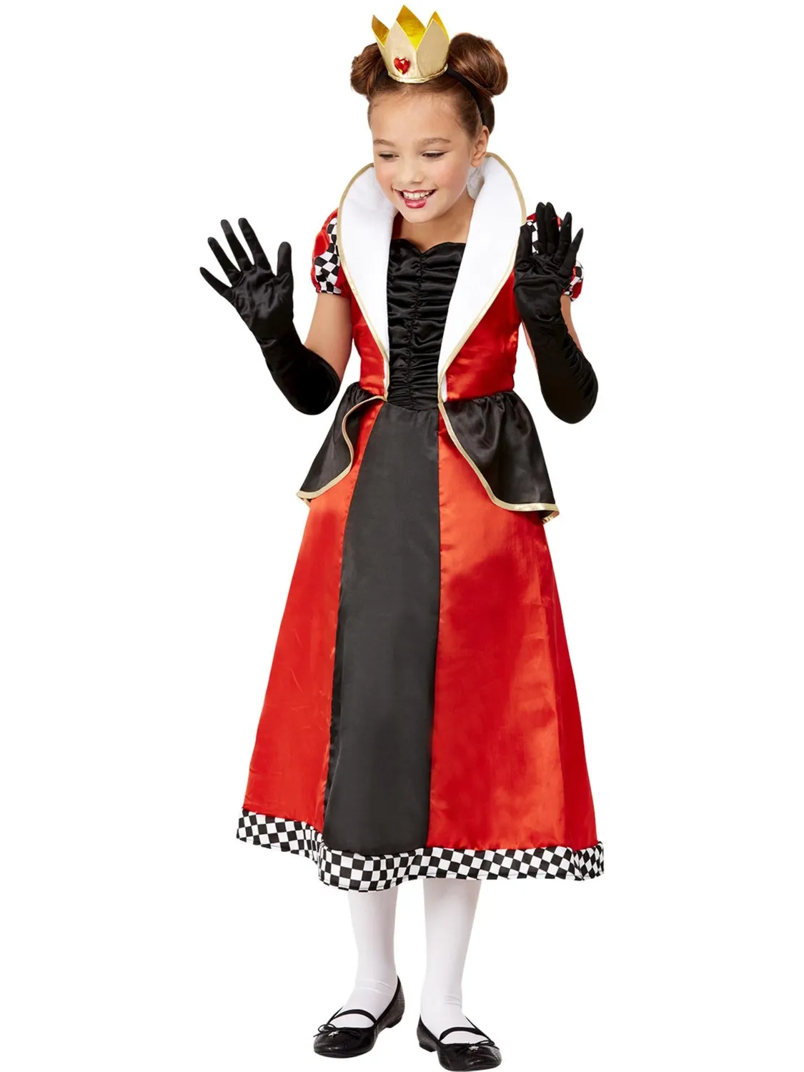 Smiffys Queen of Hearts costume bambina rosso 7-9 anni