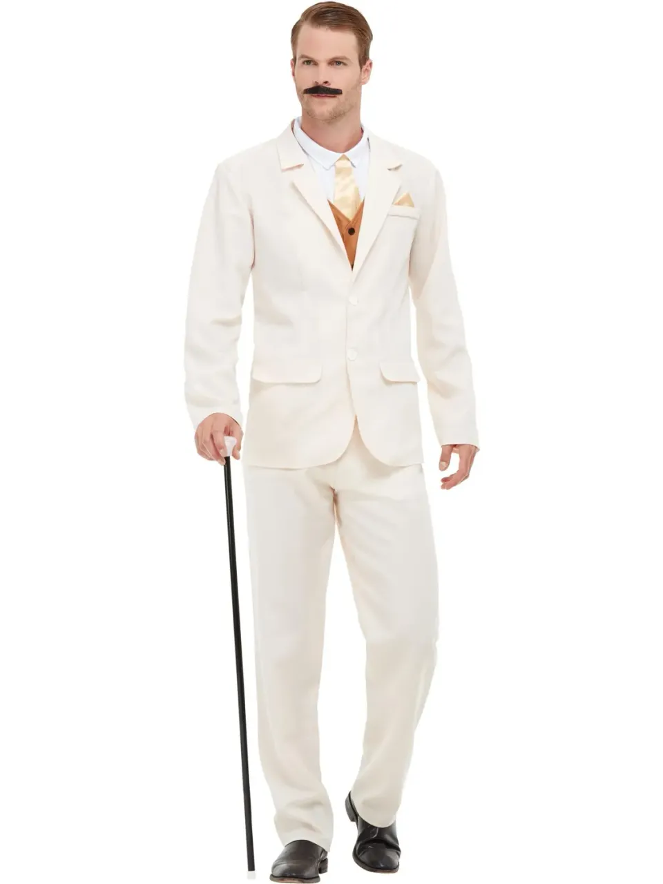 Smiffys Roaring 20s costume uomo Gatsby crema XL