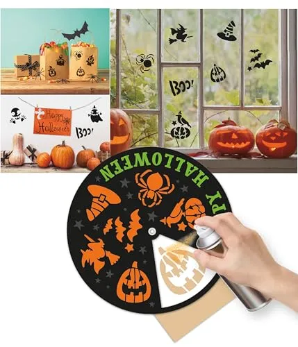 P'tit Clown stencil Halloween disegno modello casuale