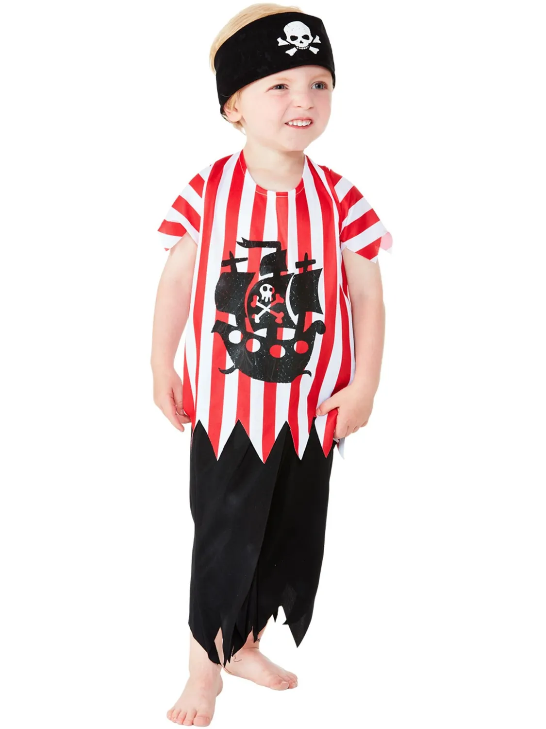 Smiffys Jolly Pirate costume pirata bimbo 1-2 anni 3 pezzi