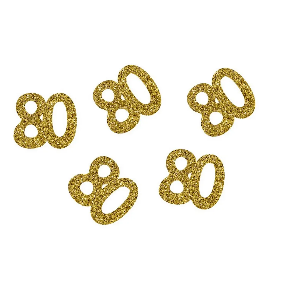P'tit Clown coriandoli glitterati 80 oro 50 pezzi