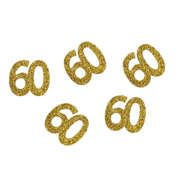 P'tit Clown re21050 Coriandoli Glitter Oro Numero 60 50pz