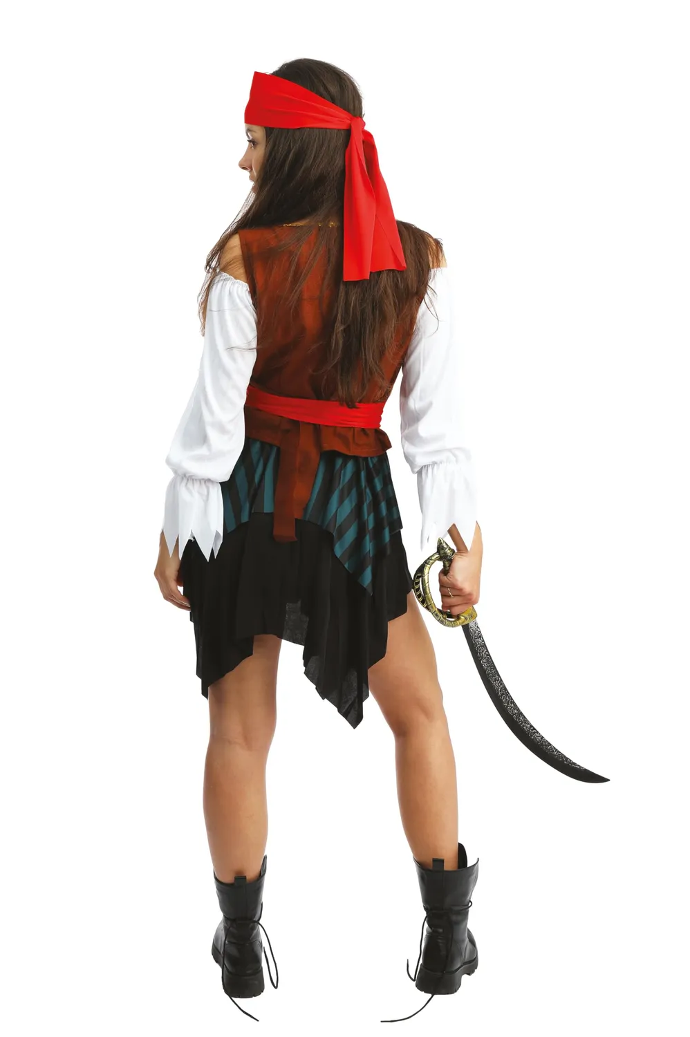 P'tit Clown Costume Pirata Donna L-XL Poliestere 5 Pezzi