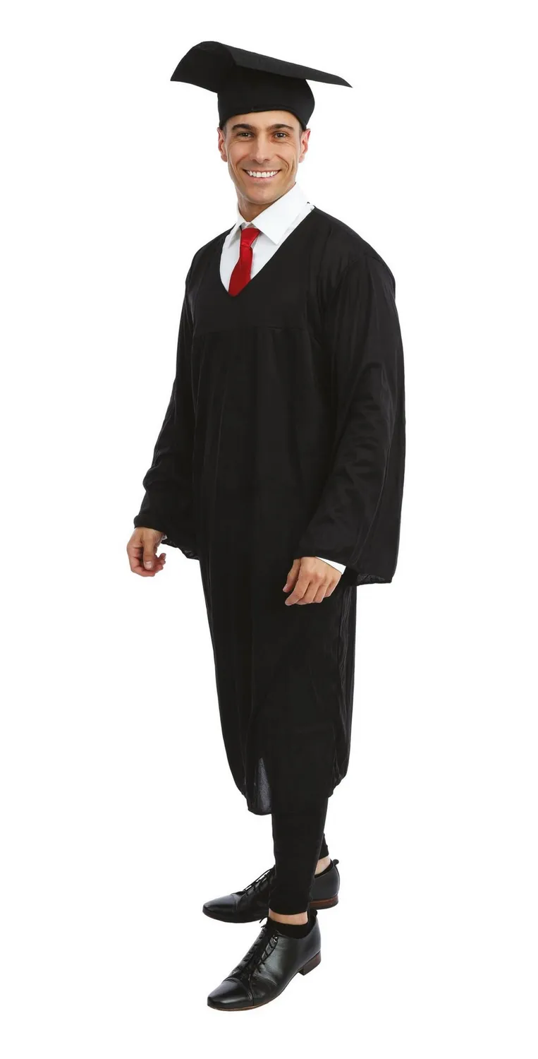P'tit Clown Studente Americano costume adulto con cappello