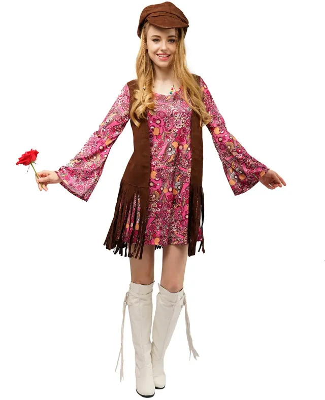 SEA HARE Hippy Anni 60-70 costume donna ragazza