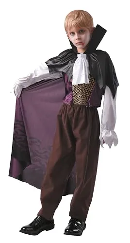 P'tit Clown Costume Vampiro Pipistrello Bambino 5/6 Anni