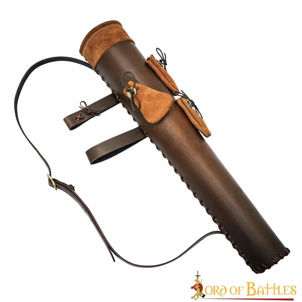La Bottega di Merlino Faretra Cuoio con Sacchetti Pelle