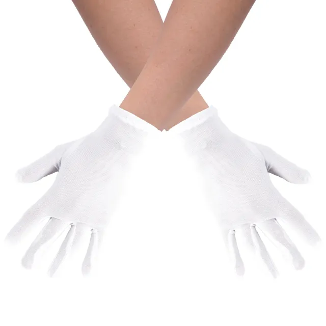 P'tit Clown Guanti bianchi adulti coppia accessorio
