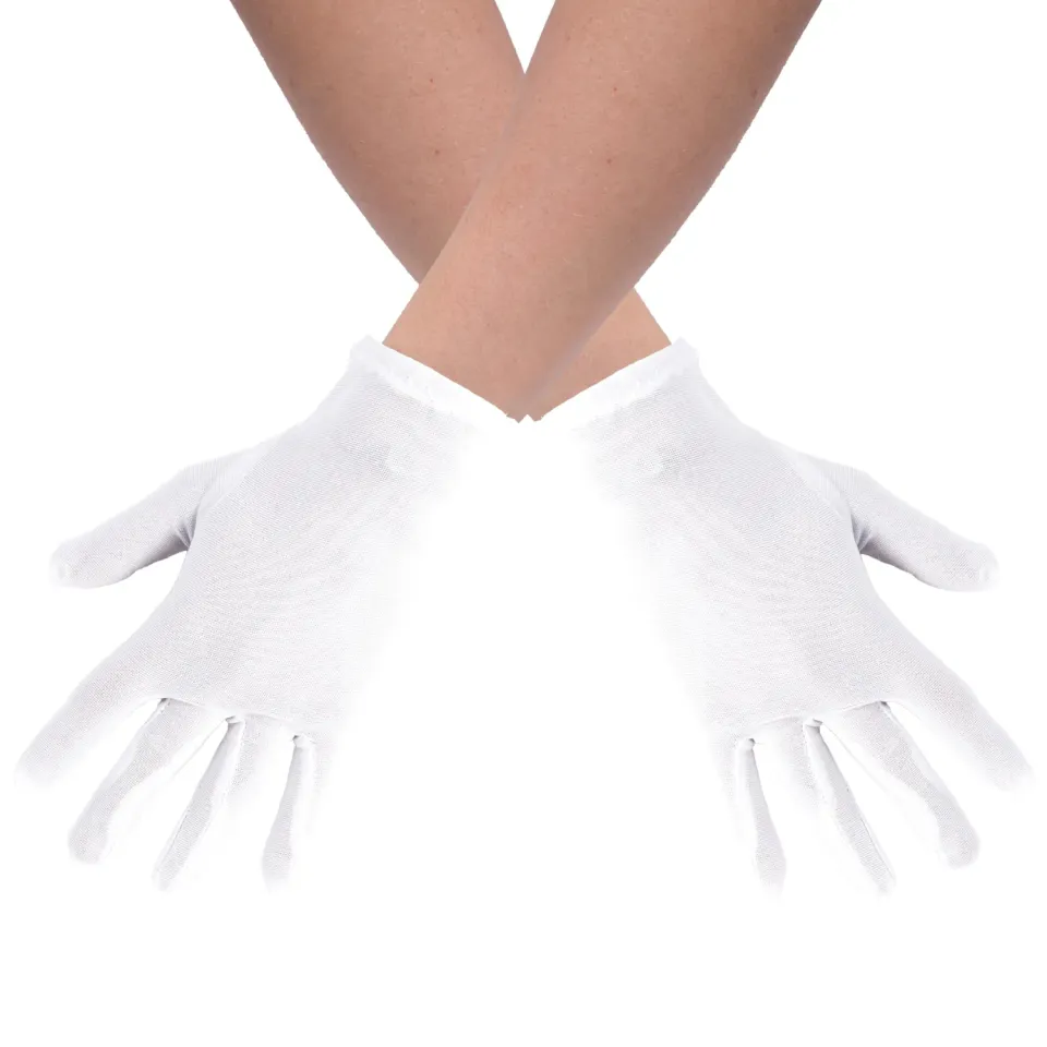 P'tit Clown Guanti bianchi adulti coppia accessorio