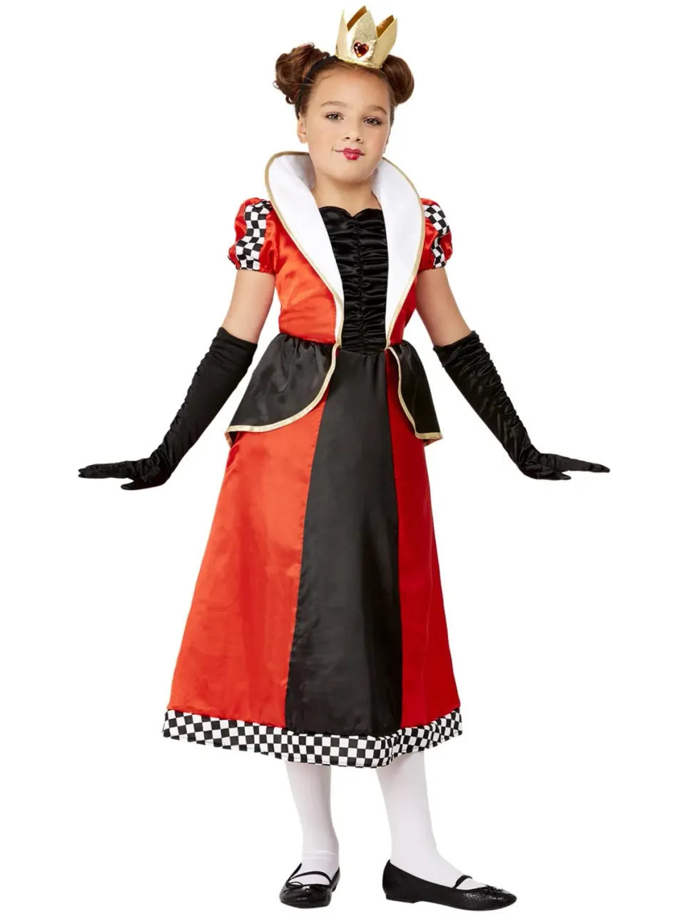 Smiffys Queen of Hearts costume bambina rosso 7-9 anni