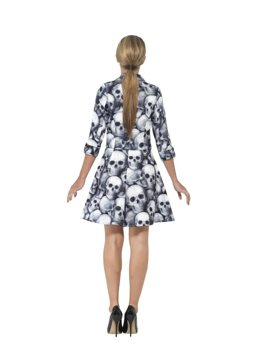 Smiffys Skeleton Suit costume scheletro donna M con vestito