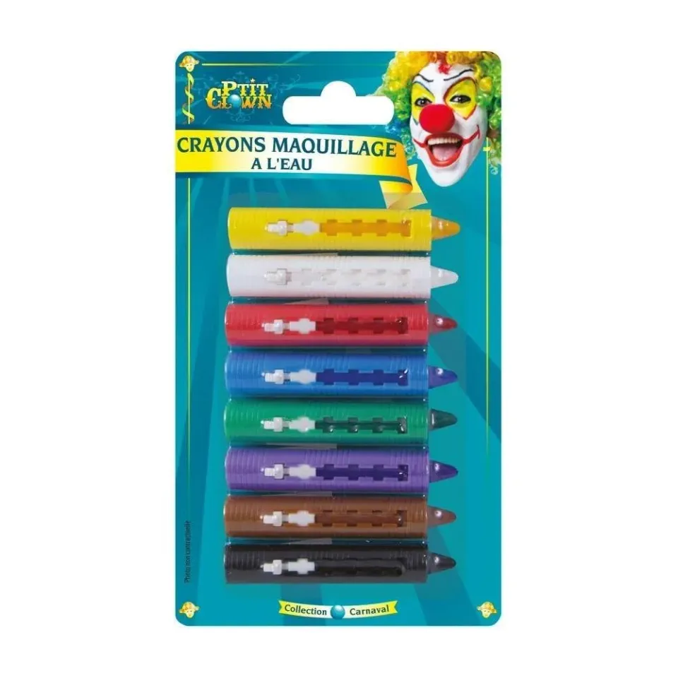 P'tit Clown 81087 matite trucco acqua 8pz multicolore