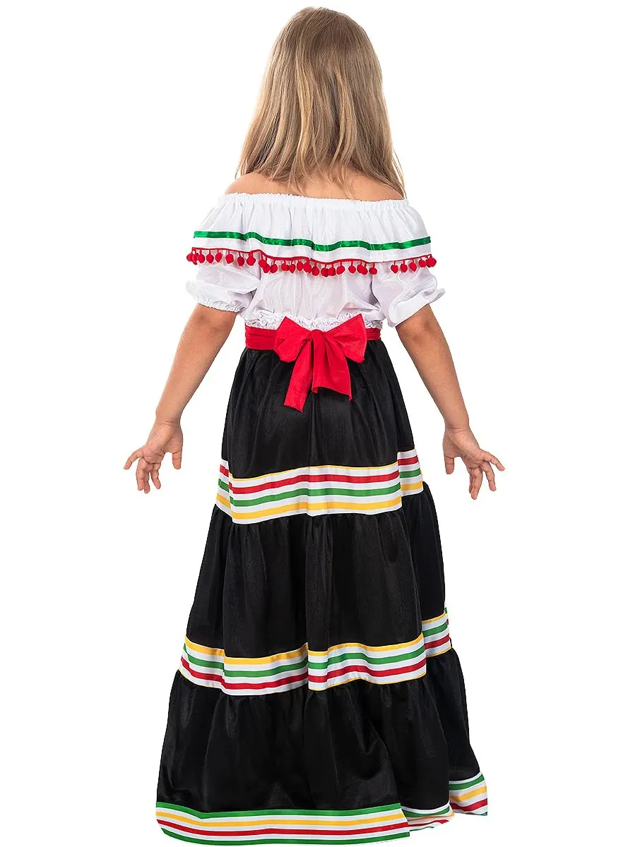 Funidelia Messicana costume bambina 10-12 anni Day of Dead