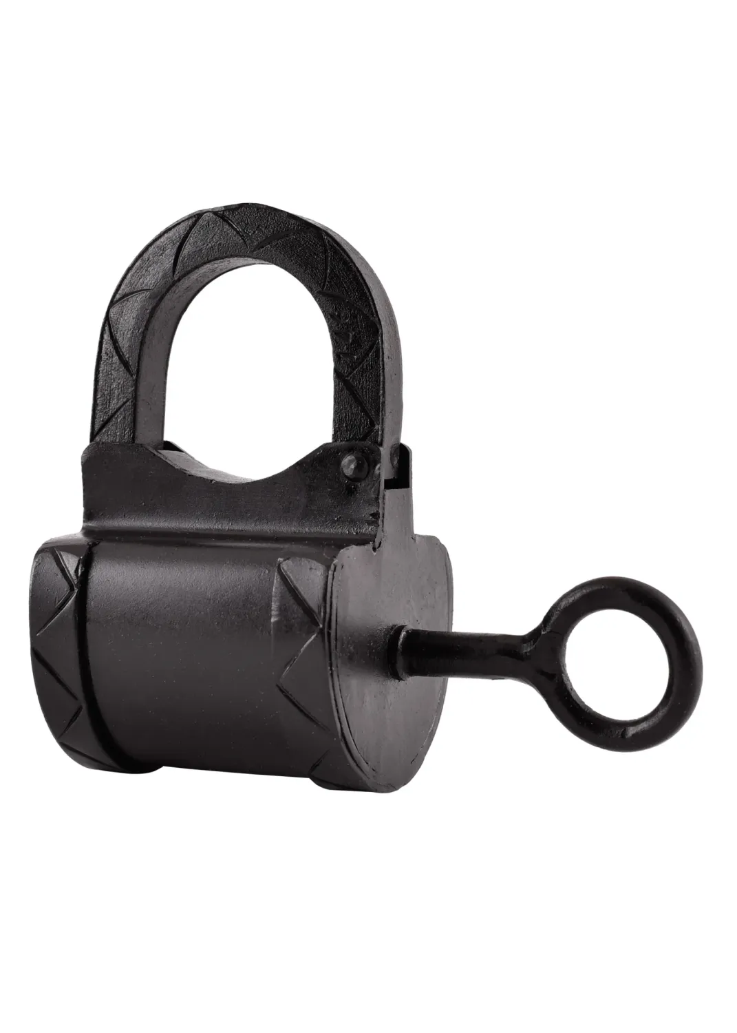 La Bottega di Merlino lucchetto medievale acciaio chiave 15 cm