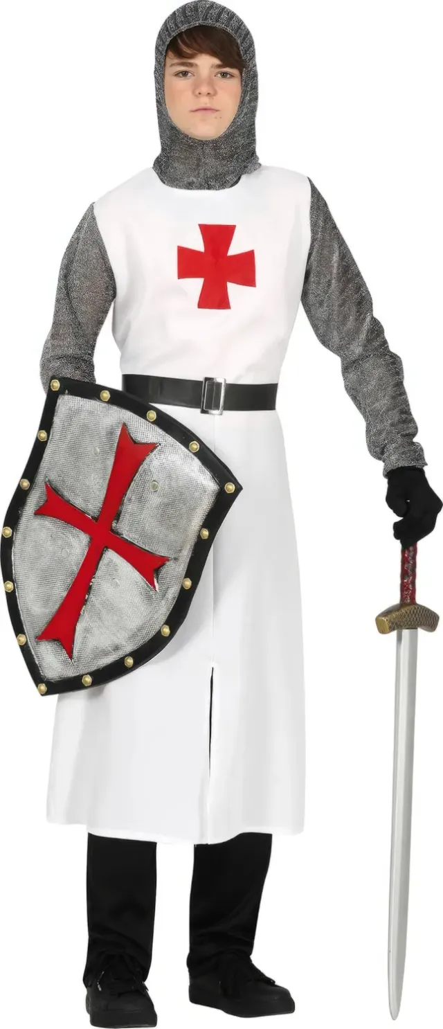 Guirca Cavaliere Templare costume bambini con cappuccio