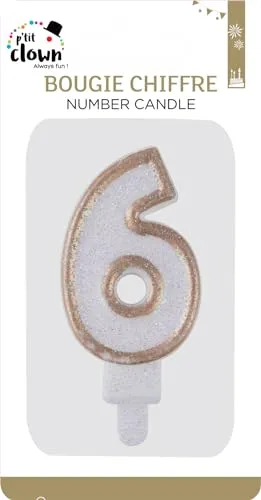 P'tit Clown 21196 Candela Numero 6 Oro
