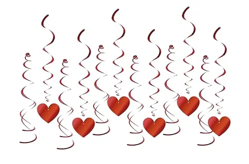 P'tit Clown 23269 Spirali Cuore Rosso 12 Pezzi Plastica