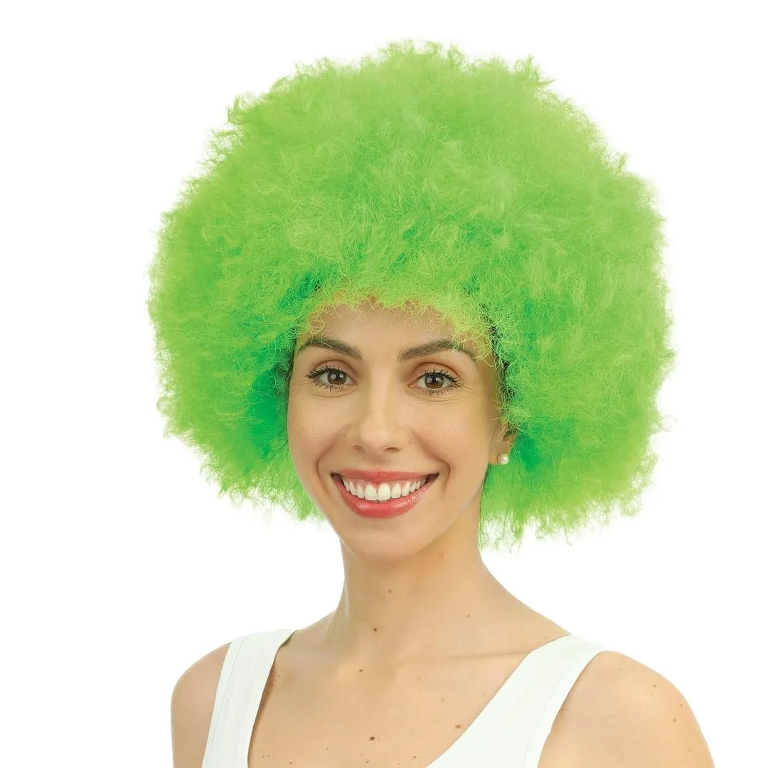 P'tit Clown Willy Afro parrucca verde riccia