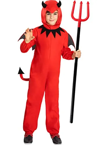 Funidelia Diavolo costume bambino rosso 7-9 anni