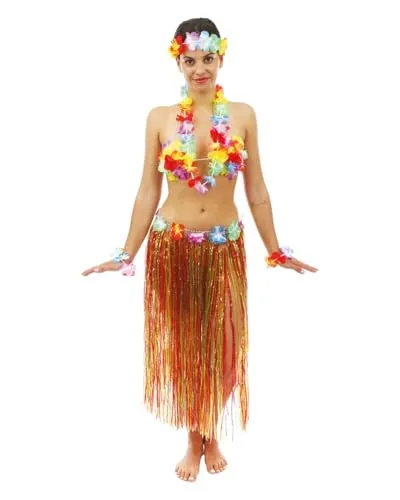 P'tit Clown Hawaiana gonna 80 cm multicolore fiori