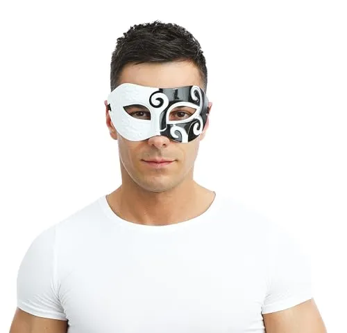 P'tit Clown 23388 lupo maschera veneziana nero bianco