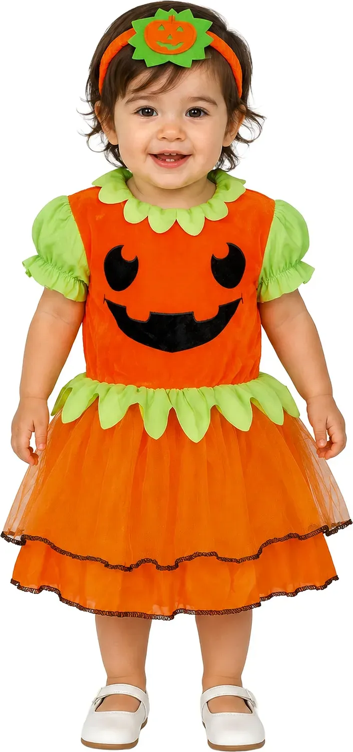 Fiestas Guirca Zucca costume bebè 12-18 mesi con diadema