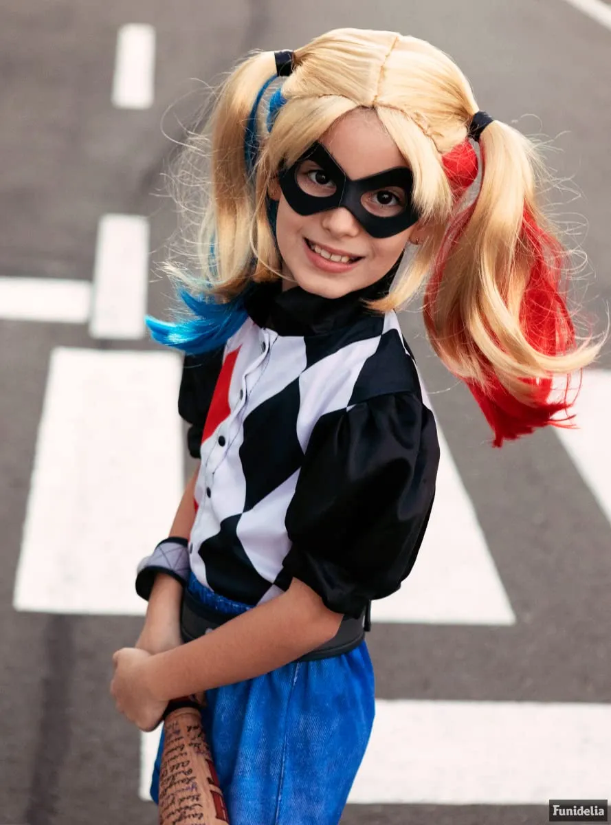 Funidelia Harley Quinn parrucca bambina gialla ufficiale