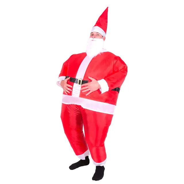 Bodysocks Babbo Natale costume gonfiabile adulti con cappello