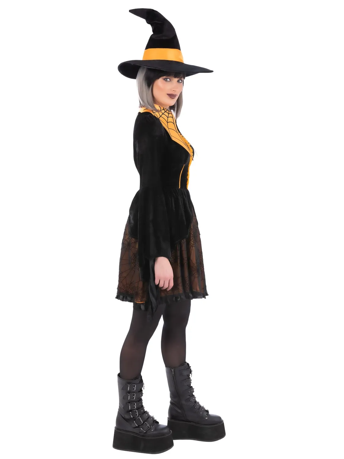 Smiffys Spider Witch costume strega arancione taglia M ragno