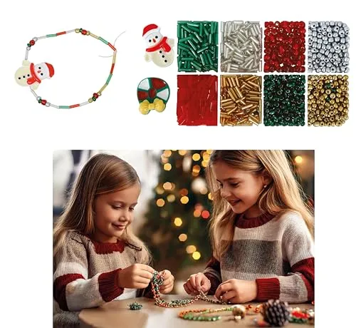 Fiestas Guirca Kit Bracciali Natale DIY 1100 pezzi