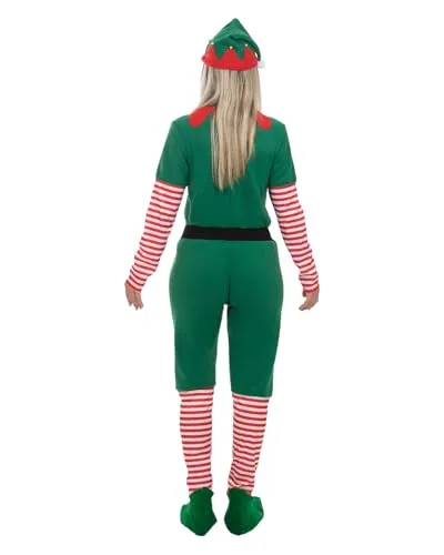 Funidelia Elfa Natalizia costume donna M con cappellino