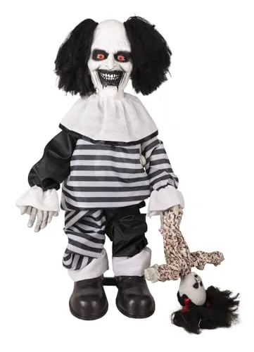 P'tit Clown Clown Malefico Animatronic 80 cm Nero Bianco