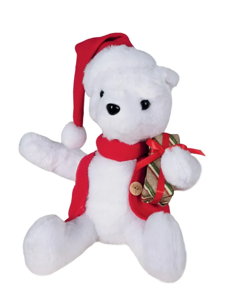 P'tit Clown automa Natale orso bianco sonoro 30 cm