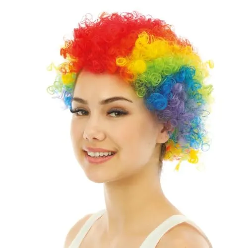 P'tit Clown re68055 parrucca pop multicolore