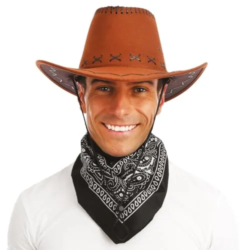 P'tit Clown Bandana Cowboy Adulto Nera