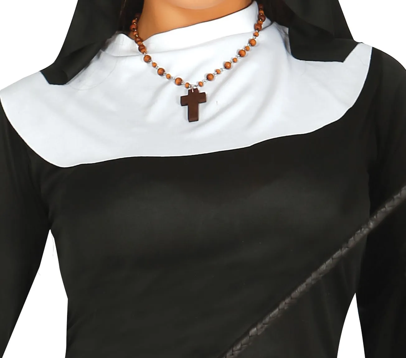 Guirca Suora Felice costume donna M corto con copricapo