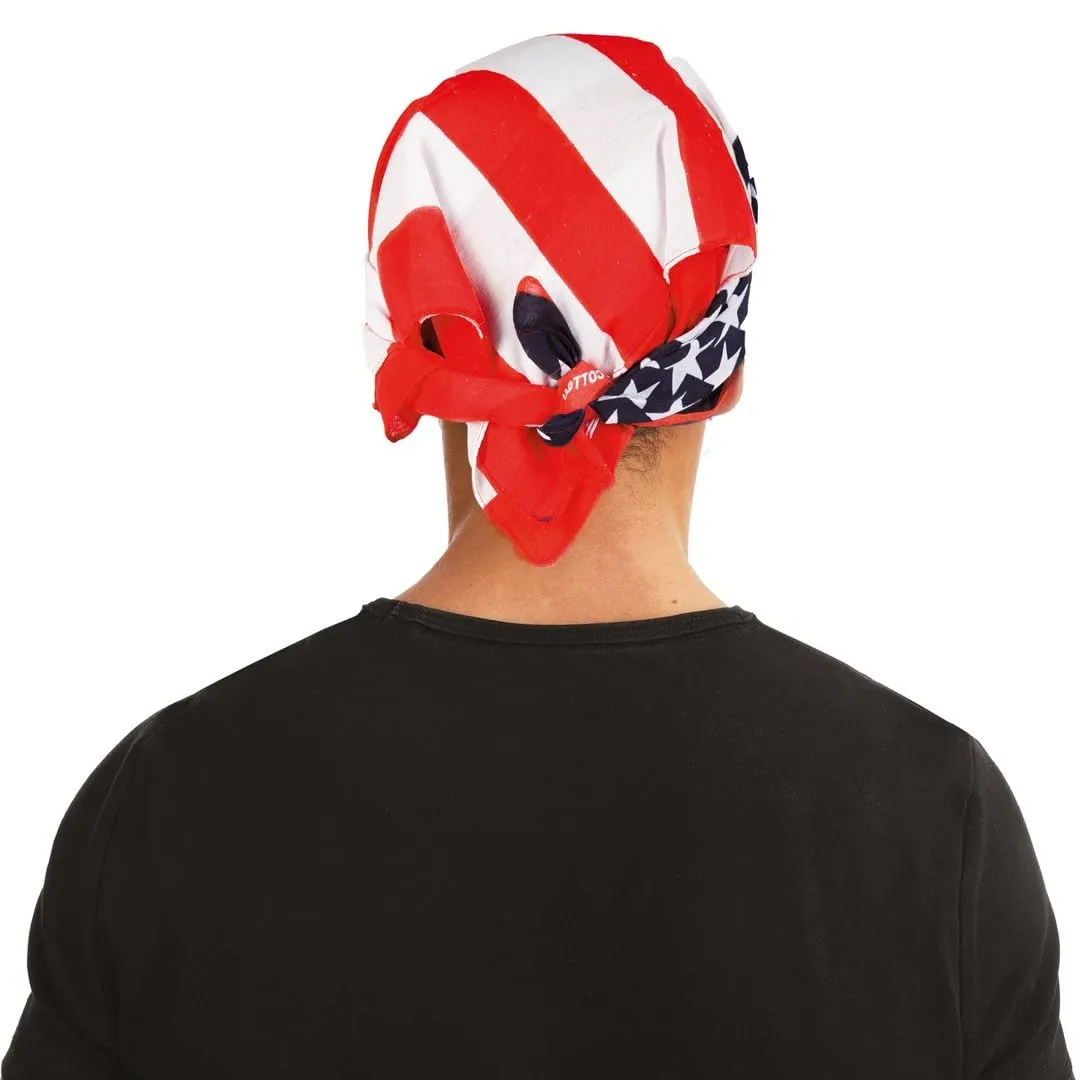 P'tit Clown RE21081 bandana bandiera USA costume