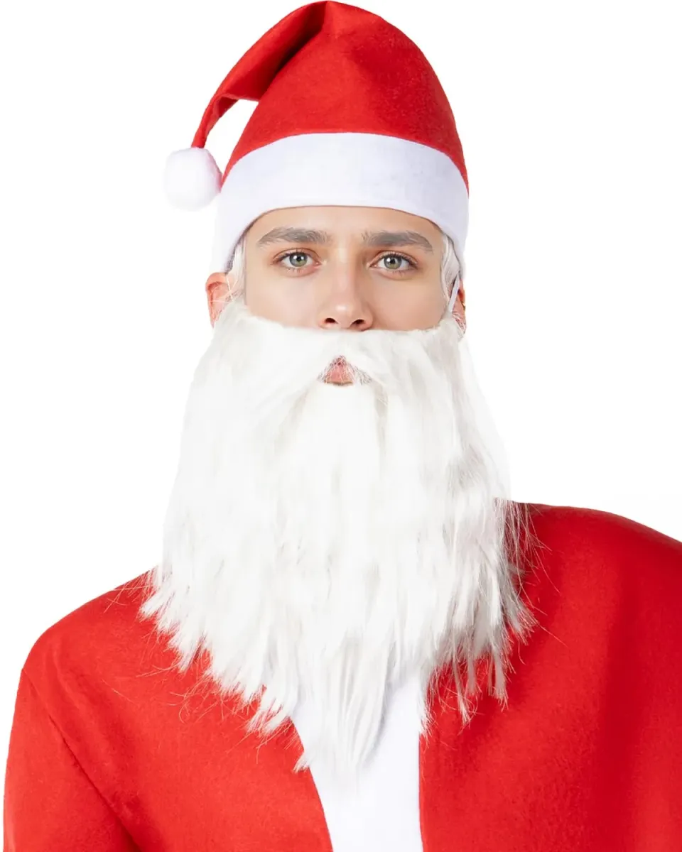Funidelia Santa Claus Barba Babbo Natale rossa