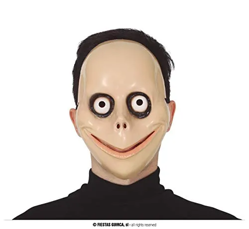 Guirca Spaventosa Maschera Horror Beige Unica