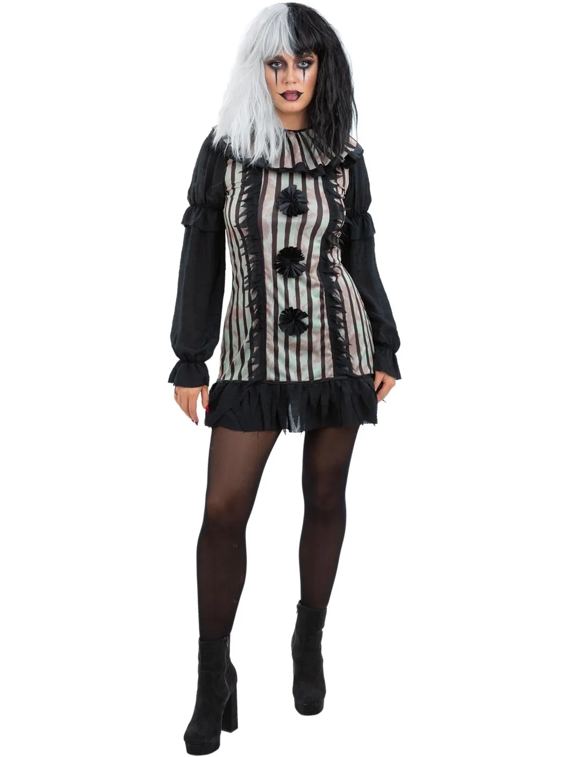 Smiffys Dark Vintage Clown costume donna horror S-L