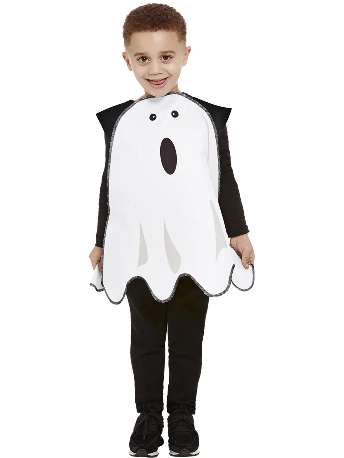 Smiffys Toddler Ghost Tabard costume fantasma bimbi 1-2 anni