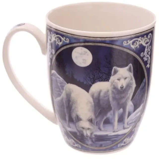 La Bottega di Merlino Winter Warrior Lupi su Neve Lisa Parker tazza 300 ml