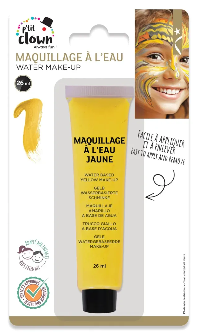 P'tit Clown trucco viso giallo 26 ml lavabile