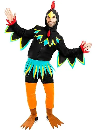 Funidelia Gallo costume adulto L-XL nero divertente