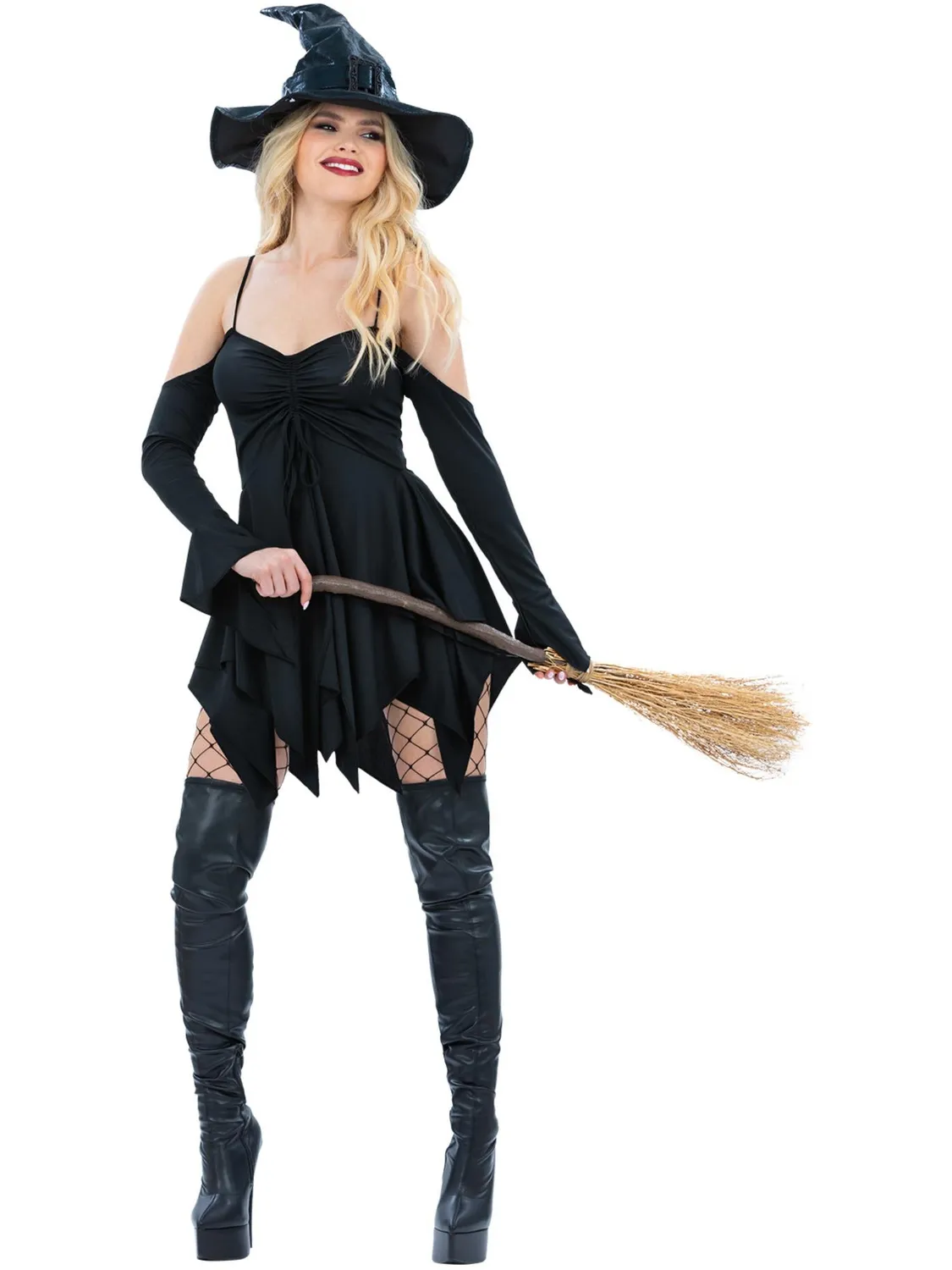 Smiffys Witch Costume costume strega nero donna taglia M