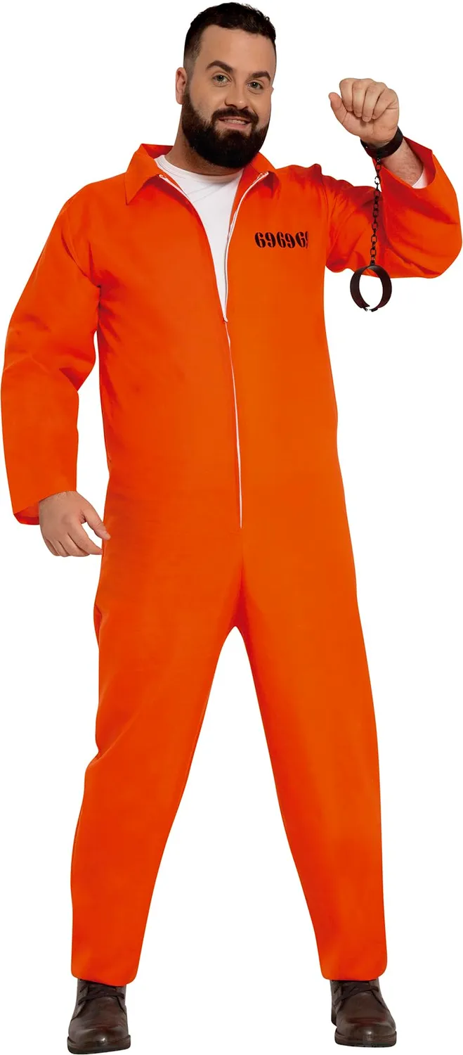 Guirca Carcerato 696969 costume arancione taglia 52-54 L